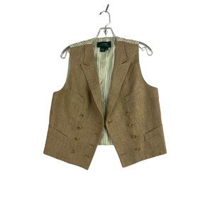 Lauren Ralph Lauren vintage waistcoat /vest/sleeveless jacket herringbone size 1